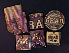 FREE Purple Congratulations Graduation Party Paper Any Year for 50 Total 202