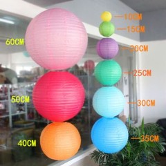 8/12/16Inch Multicolor Round Paper Lantern Chinese Lanterns Ball Wedding Party