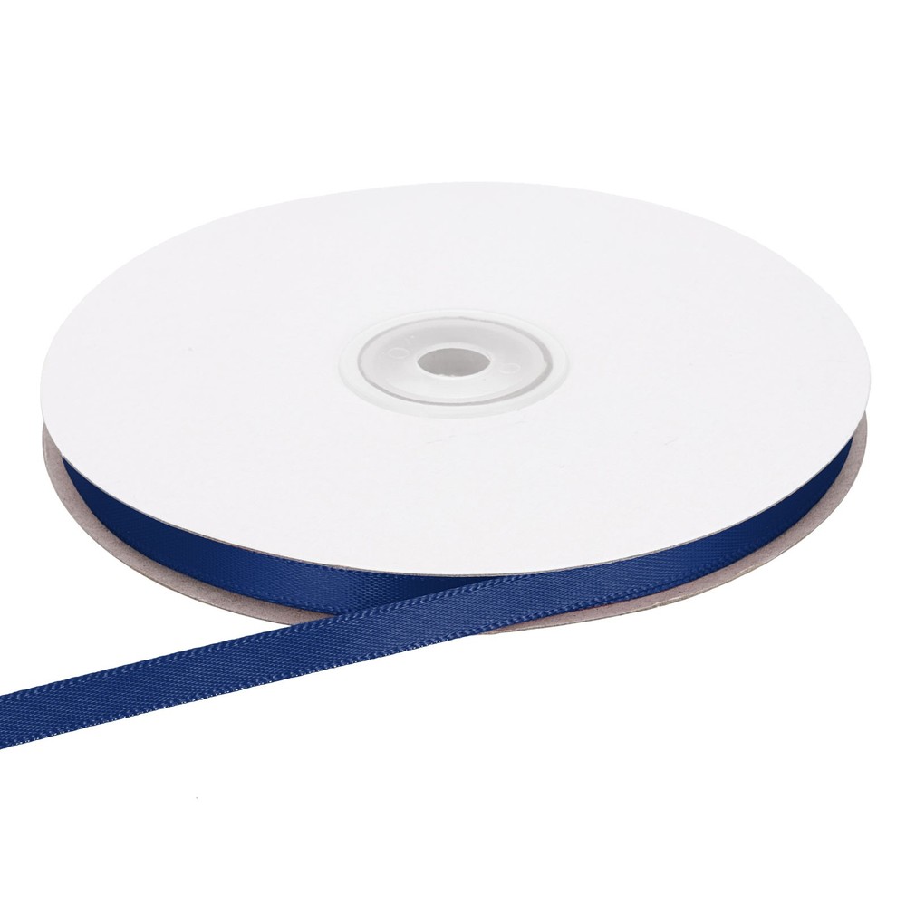1/4 Inches x 50 Yards Satin Ribbon Roll Gift Wrapping Ribbon, Navy Blue