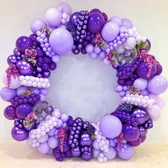 Awenztech 122pcs Dark Purple Balloons, 18 12 10 5 inch Purple Balloons Differ…