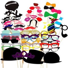 Party Props for Photo Booth Birthday Wedding Kids Adult Prom 58 Pcs, DIY…