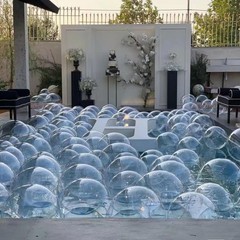 18 Inch Clear Balloons, 25 Pcs bobo Balloons Pre Stretched, Latex Free Bubble…
