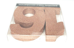 Sweet 16 Happy Birthday Decor Table Topper Number Sign Sparkling Glitter 8”