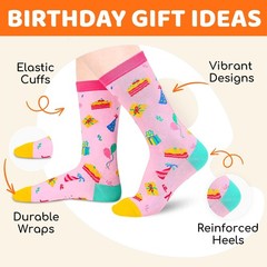 Birthday Gift Socks Sweet 16 18 Year Old Gifts for Teen Girls Boys