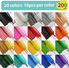 200 PCS Latex Twisting 260Q Magic Balloons – Assorted Color Long for Animal Shap
