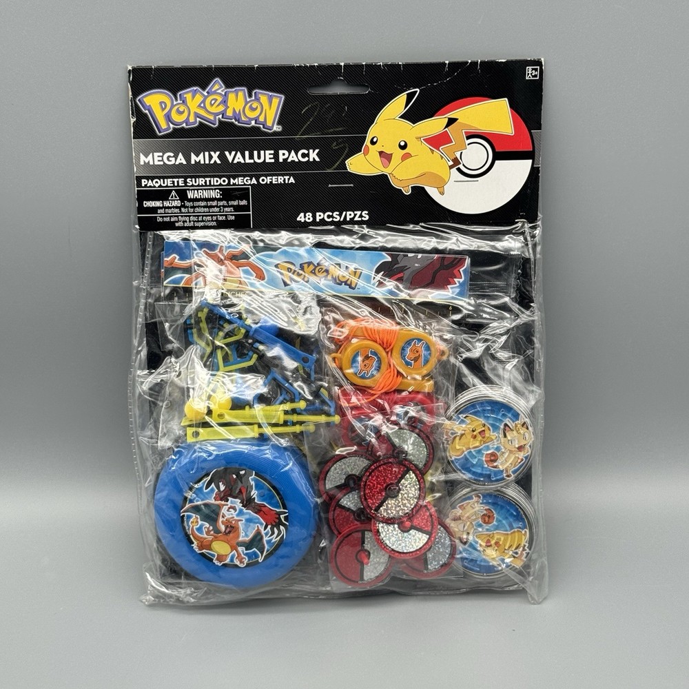 2014 POKEMON PIKACHU MEGA MIX VALUE PACK – 48 Party Toy Favor Pack