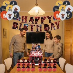 Stranger Things TV Birthday Decorations Party Supplies Set Include Banner