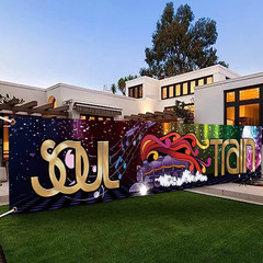 118 x 20 Inches 70s 80s Train Theme Yard Door Banner Sign Disco Party Decoration