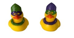 Rubber Duckie Bundle Yellow Wax Candles + 2 Mardi Gras Mini Duckies