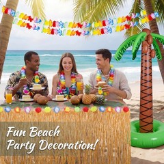 Hawaiian Luau Party Decorations Kit – 60PCS Tropical Summer 62.2 inches