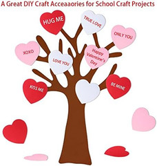 72 Pcs 6 Inch Large Heart Paper Cutouts, Double Sided Heart Shape Paper Decorati