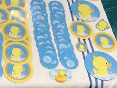 Over 376 Piece Rubber Ducky Baby Shower Kit – Games, Menu, Photos & Phone Assist