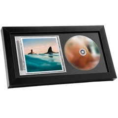 Elegant Solid Wood Frame for Displaying Cherished CD Covers at Home or Office