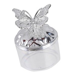 Shimmering Crystal Candy Box Butterfly Wedding Decoration Plastic Storage Bowl