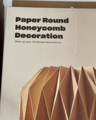 Typo Paper Honeycomb Hanging Decorations, set of 5 – NEW IN BOX