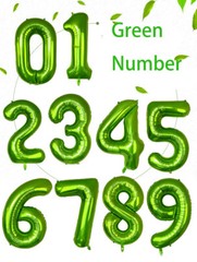16» 32» 40» Number Balloon Party Decoration Gold Silver Blue Black Green Pink