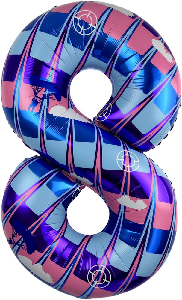 40 Inch Pixel Gamer Video Game Number 9 Balloon, Level up Block Style 9Th Birthd