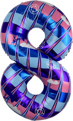 40 Inch Pixel Gamer Video Game Number 9 Balloon, Level up Block Style 9Th Birthd