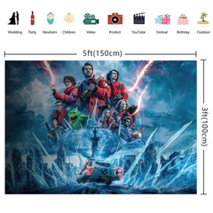 Ghostbusters Birthday Party Supplies Backdrop Banner Birthday Gift for Kids