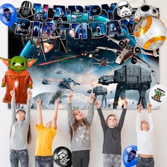 114 Pcs Star Wars Party Decorations Tableware Set Supplies Napkins Balloon Plate
