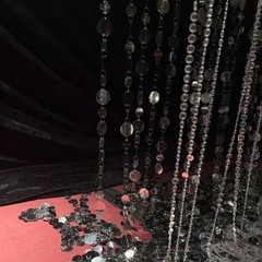 Silver Shimmer Wall Backdrop, 20 Packs Sequin Curtain Circle