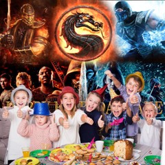 Mortal Kombat Personalised Custom Banner Backdrop Party Supplies Birthday Gift