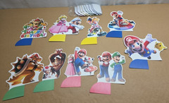 Mario Brothers 9 Table Centerpiece Honeycombs Kit Birthday Party Supplies Decor