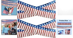 Patriotic 2-Pack Red, White, and Blue Streamers – 10 FT for 4th of July Fun!