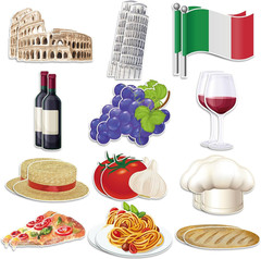 24 Pcs Italian Cutout Decorations Italy International Global Party Supplies Set