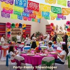 Reusable 36 Ft Mexican Banner Set – 2 Packs for Festive Indoor/Outdoor Fun