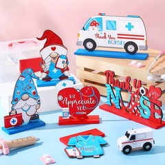 6 PCS Nurses Week Wooden Table Centerpieces Signs Appreciation Gifts Large
