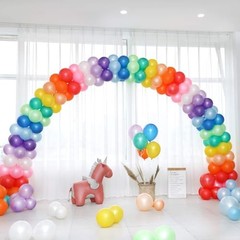 120pcs Rainbow Balloons 12 Inch Assorted Colors Party Arch Decoration Supplies