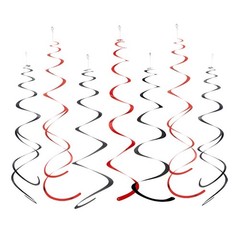20 PCS Foil Swirl Hanging Decoration for Birthday Graduation Wedding Party Decor
