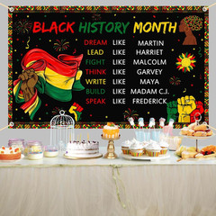 Black History Month Backdrop Black History Month Banner African American Nationa