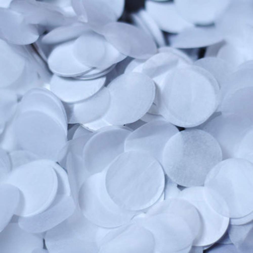 5000 PCS White Confetti 1 Inch Paper Circles Table Wedding Birthday Decor