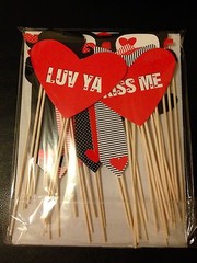 Valentines Day Photo Booth Props attached to the stick, Wedding, US Seller