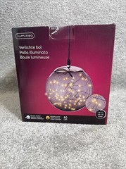 Lumineo Ball Light Decoration 80 Warm White LEDs 20cm (7.9”)D. -5m (16.4’) Cord