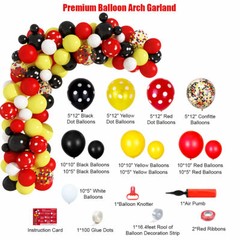 Mickey Mouse Birthday Decorations, Balloon Arch Garland kit,