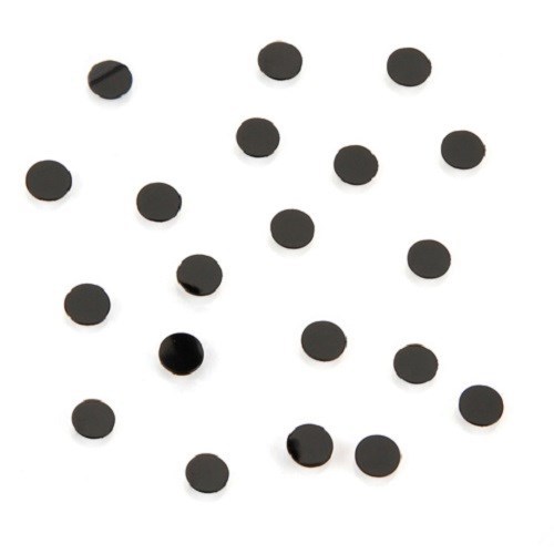 Confetti- Rnd Dot Shaped 6mm Silver,Green,Black, Gold, Silver, Iridescent,Multi