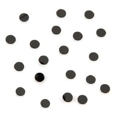 Confetti- Rnd Dot Shaped 6mm Silver,Green,Black, Gold, Silver, Iridescent,Multi
