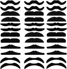 Create Joy with 48 Self-Adhesive Mustaches – Perfect for Cosplay & Family Events