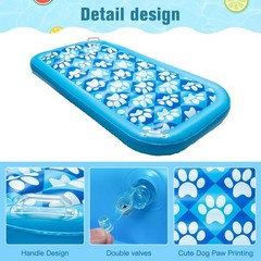Inflatable Dog Pool Float – Large Ride On Pool Raft Toy for Pet, Summer Swimi…