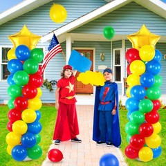 2 Sets Balloon Stand Kit Hero Themed Party Decor 142 Pcs Adjustable Balloons …