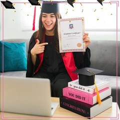 4 Sets Graduation Tables Centerpieces Class of 2026, 4 Pcs Graduation Cap and