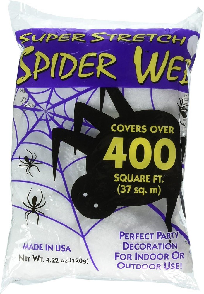 Fun World Costumes Super Stretch Spider Web 120 Gram 400 sq Feet