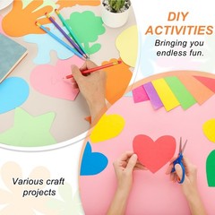 54Pcs Flower Cutouts, Flower Shaped Decorative Cut-Outs Die Cut Paper Decorat…