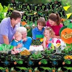 Wildlife Reptile Party Decorations – Lizards, Snakes, Crocodiles Supplies Set, 2