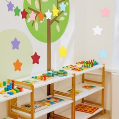 80 PCS Colored Star Shape Cutouts Cardboard Bulletin Board DIY Craft Decor