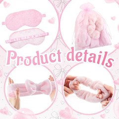 36 Pcs Girls Sleepover Party Set – Throw Blanket, Spa Headband, Heart Pillows &