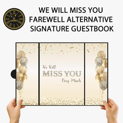Black Gold Farewell Party Decorations, We Will Miss You Very Much Alternative Si